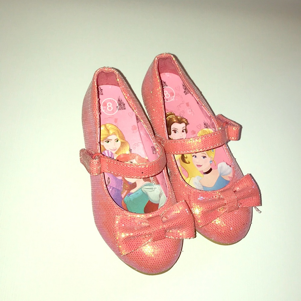 Sparkley Pink Disney Princess Dress Shoes - size 8